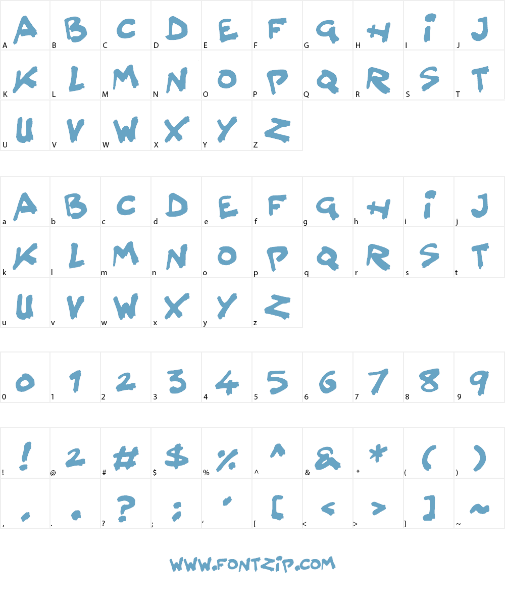 Splatter Kings Font Character